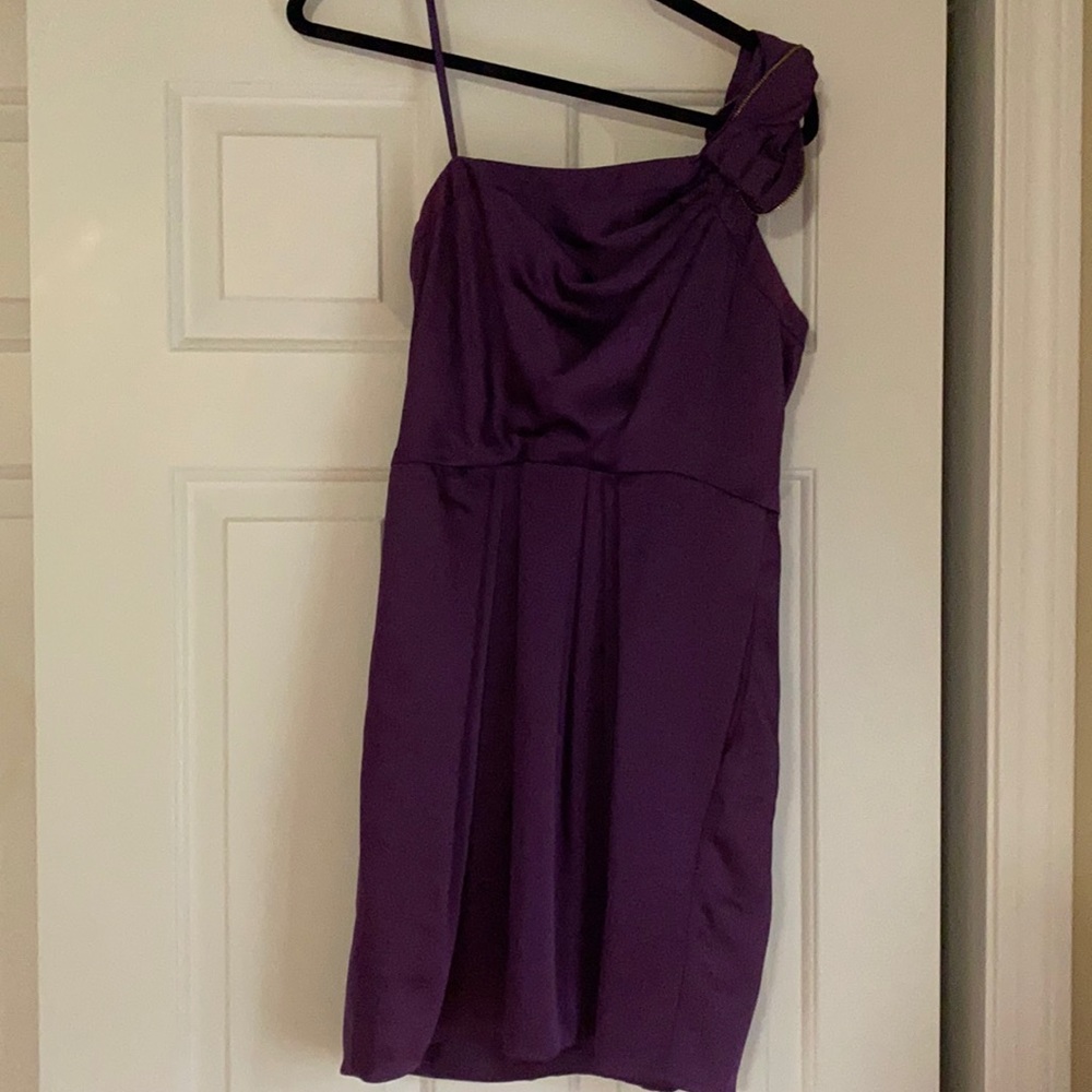 Purple mini dress